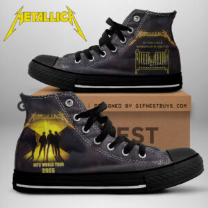 Metallica High Top Canvas Shoes - NGHIAVT 1711