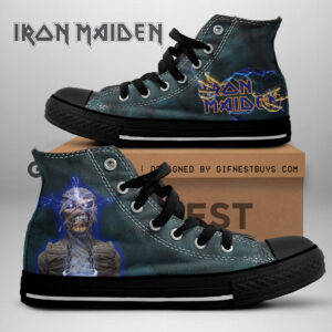 Iron Maiden Band High Top Canvas Shoes - NGHIAVT 1718