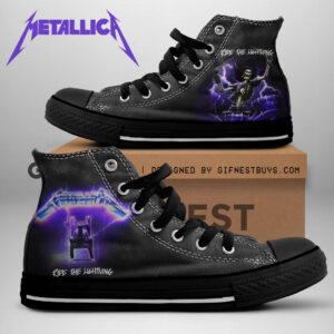 Metallica High Top Canvas Shoes - NGHIAVT 1722