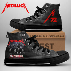 Metallica High Top Canvas Shoes - NGHIAVT 1731