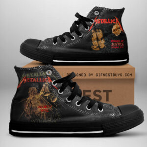 Metallica High Top Canvas Shoes - NGHIAVT 1811.2