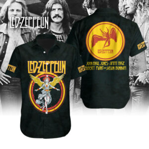 Led Zeppelin Short Sleeve Button-Down Shirt – NGHIAVT3561.7