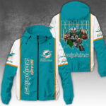 Miami Dolphins 3D Windbreaker Jacket - NGHIAVT3907