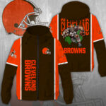 Cleveland Browns 3D Windbreaker Jacket - NGHIAVT3912