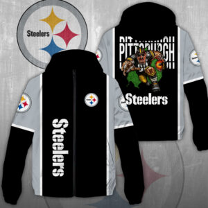 Pittsburgh Steelers 3D Windbreaker Jacket - NGHIAVT3913