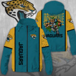 Jacksonville Jaguars 3D Windbreaker Jacket - NGHIAVT3916