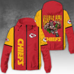 Kansas City Chiefs 3D Windbreaker Jacket - NGHIAVT3920