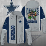 Dallas Cowboys 3D Windbreaker Jacket - NGHIAVT3923