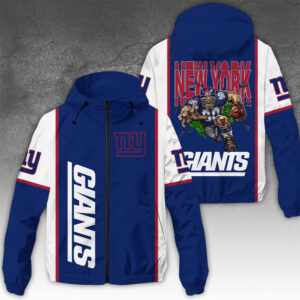 New York Giants 3D Windbreaker Jacket - NGHIAVT3924