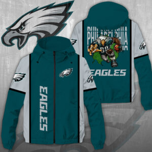 Philadelphia Eagles 3D Windbreaker Jacket - NGHIAVT3925