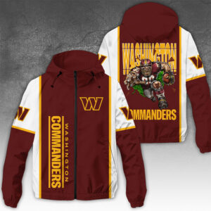 Washington Commanders 3D Windbreaker Jacket - NGHIAVT3925