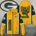 Green Bay Packers 3D Windbreaker Jacket - NGHIAVT3928