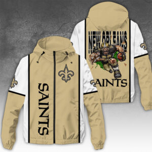 New Orleans Saints 3D Windbreaker Jacket - NGHIAVT3932