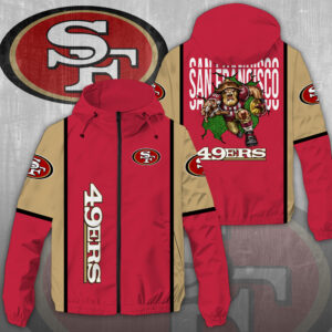 San Francisco 49ers 3D Windbreaker Jacket - NGHIAVT3936