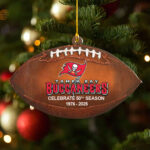 Tampa Bay Buccaneers Custom Shape 2-side Printed Acrylic Ornament - NGHIAVT4023