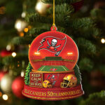 Tampa Bay Buccaneers Custom Shape 2-side Printed Acrylic Ornament - NGHIAVT4024