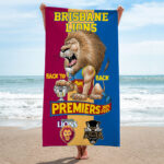 Brisbane Lions 2025 Rectangle Beach Towel - NGHIAVT5083