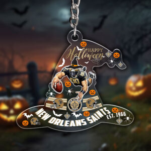 New Orleans Saints Custom Shape 1-side Printed Acrylic Keychain - HOATT12986