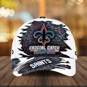New Orleans Saints x Crucial Catch Intercept Cancer Classic Cap - MAITM12969