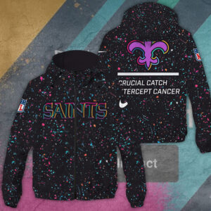 New Orleans Saints 3D Windbreaker Jacket - TANTN15784