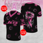 Personalized New York Jets x Breast Cancer Awareness 3D Football Jersey - MAITM12859