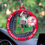 New York Yankees Custom shape 2-sided Acrylic Car Ornament - HOATT13050