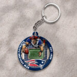 New England Patriots Custom Shape 2-sided Keychain - HOATT12702