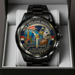 New England Patriots Black Stainless Steel Watch - TANTN16811