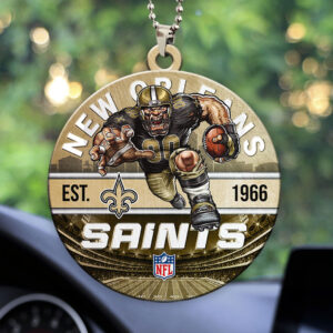 New Orleans Saints Custom shape 2-sided Acrylic Car Ornament - HOATT12918