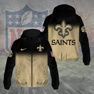 New Orleans Saints 3D Windbreaker Jacket - TANTN15752