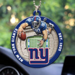 New York Giants Custom shape 2-sided Acrylic Car Ornament – HOATT12602