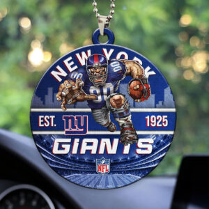 New York Giants Custom shape 2-sided Acrylic Car Ornament - HOATT12919
