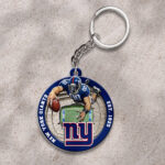 New York Giants Custom Shape 2-sided Keychain - HOATT12704