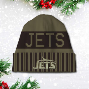 New York Jets 2025 Salute to Service Beanie Hat - TANTN16571