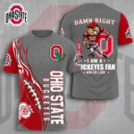 Ohio State Buckeyes Football 3D Apparel - TMTHU709