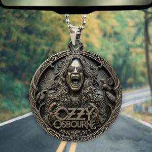 Ozzy Osbourne Custom Shape 2-sided Acrylic Car Ornament – TMTHU1148