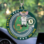Oakland Athletics Custom shape 2-sided Acrylic Car Ornament - HOATT13051