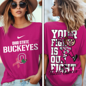 Ohio State Buckeyes Football x Breast Cancer Awareness 3D Apparel - MAITM12765