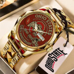 Ohio State Buckeyes Football Alloy Luxury Quartz Watch - HOATT13477