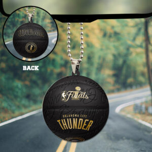 Oklahoma City Thunder 2025 NBA Champions Custom shape 2-sided Acrylic Car Ornament - TANTN 13844