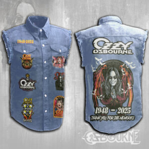 Ozzy Osbourne 3D Lightweight Sleeveless Denim Shirt - MAITM 12443