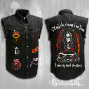 Ozzy Osbourne 3D Lightweight Sleeveless Denim Shirt - MAITM 12414