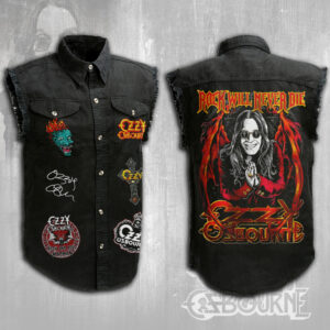 Ozzy Osbourne 3D Lightweight Sleeveless Denim Shirt - MAITM 12415
