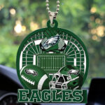 Philadelphia Eagles Custom shape 2-sided Acrylic Car Ornament - TMTHU749