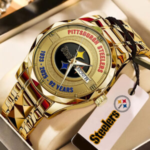 Pittsburgh Steelers 92 Years Anniversary 2025 Alloy Luxury Quartz Watch - TMTHU700