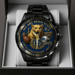 Penn State Nittany Lions Football 170th Anniversary 2025 Black Stainless Steel Watch - TANTN16147