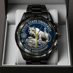Penn State Nittany Lions Football 170th Anniversary 2025 Black Stainless Steel Watch - TANTN16149