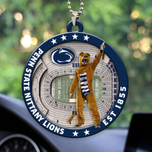 Penn State Nittany Lions Football Custom shape 2-sided Acrylic Car Ornament - HOATT13117