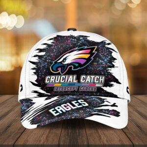 Philadelphia Eagles x Crucial Catch Intercept Cancer Classic Cap - MAITM12972