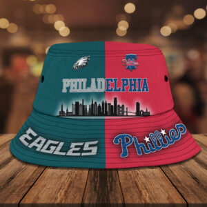 Philadelphia Eagles x Philadelphia Phillies Bucket Hat - TMTHU1075